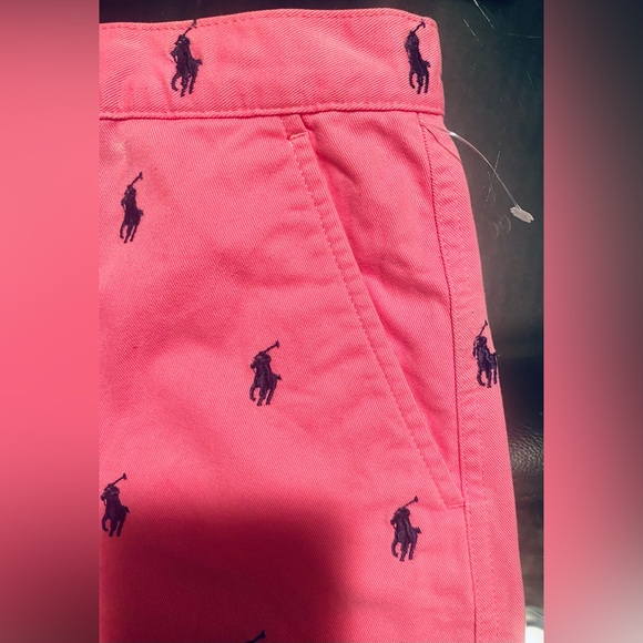 Ralph Lauren Sport Pink Skirt with Navy Embroidered Polo Pattern Size 6 - Picture 3 of 6